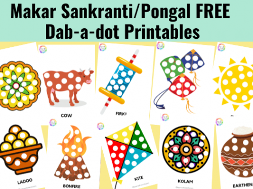 pongal-makar sankranti-free dot printables for kids