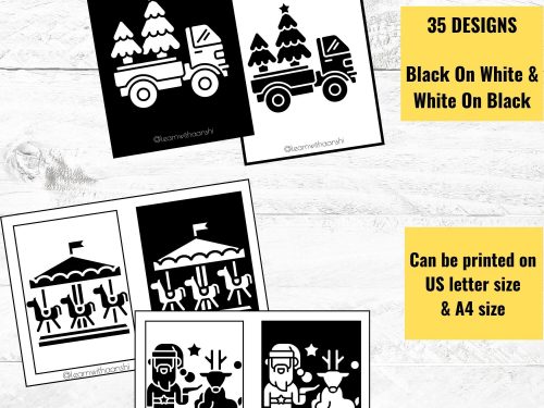 black and white flashcards for babies and newborns